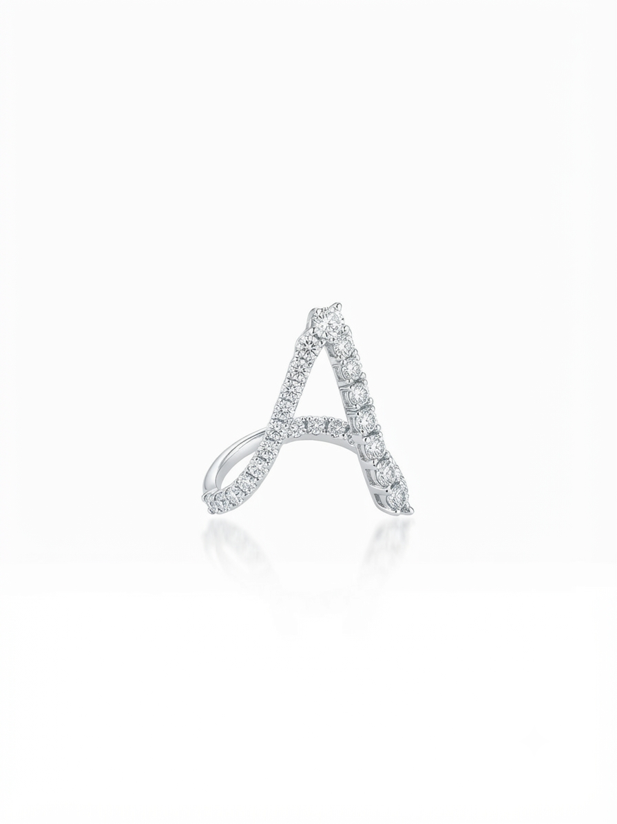 Ring set with zircon stones