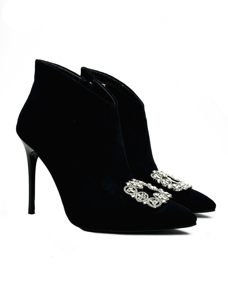 جزمة قصيرة من جلد الغزال