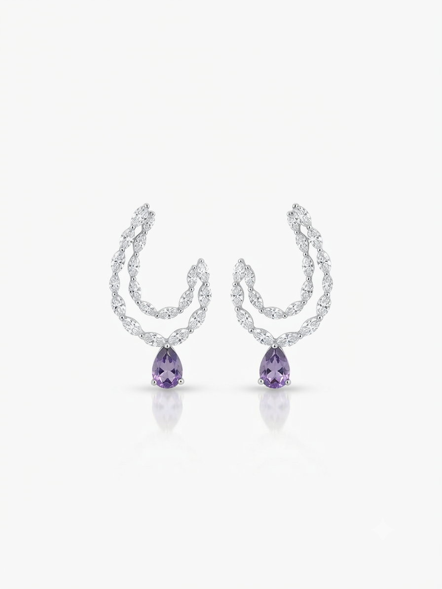 Embellished with zircon and crystal stones