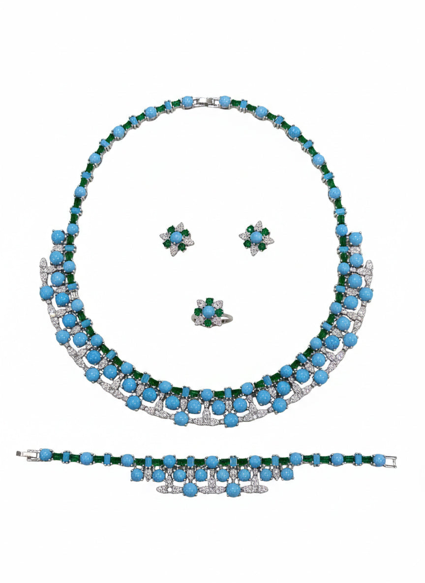 Turquoise stone set