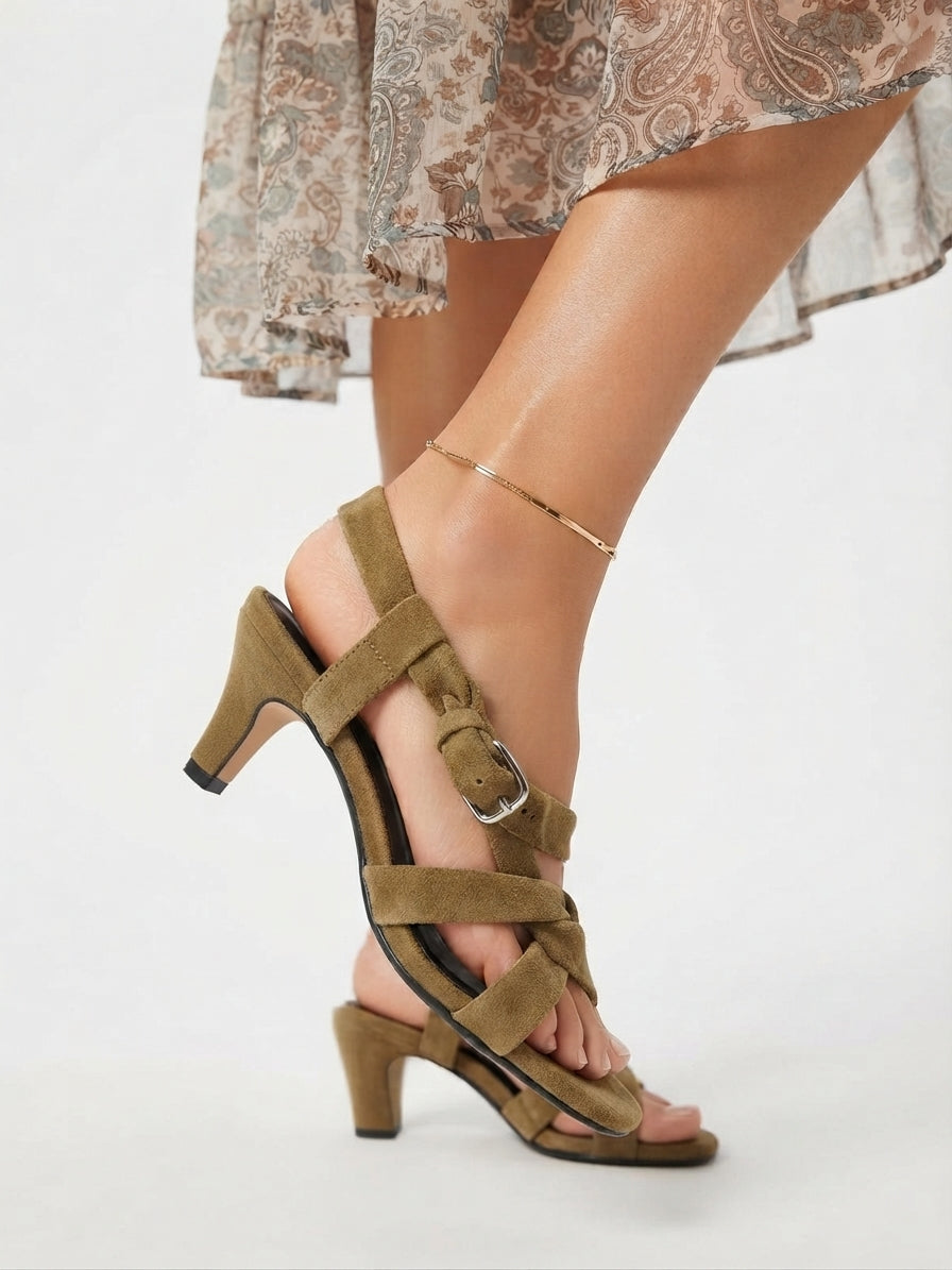 Suede sandals