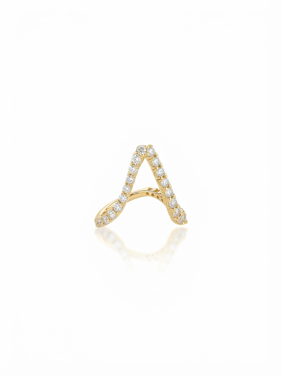 Ring set with zircon stones