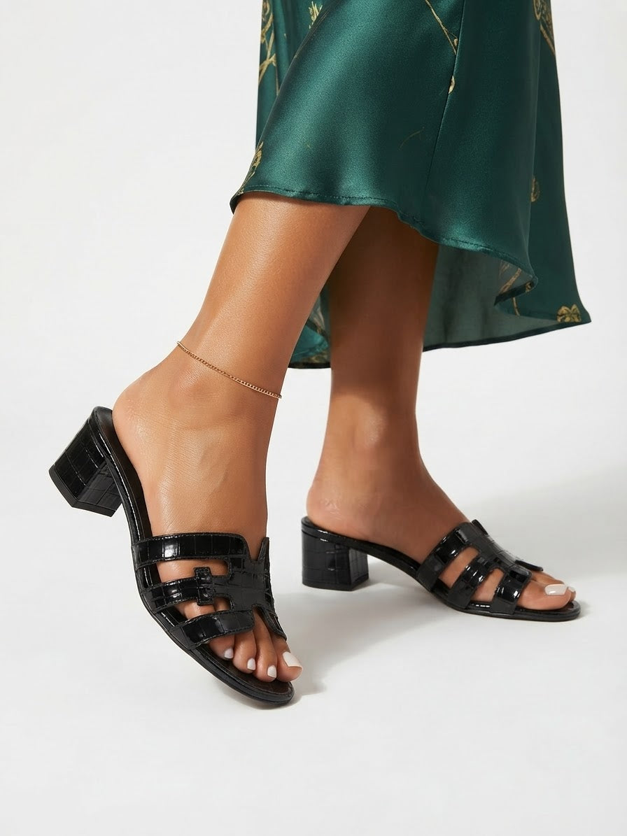 Leather slipper