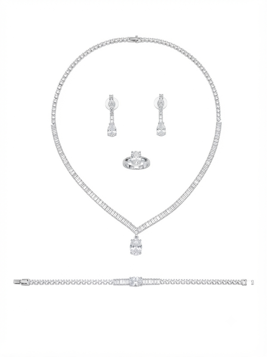 Zircon-studded set