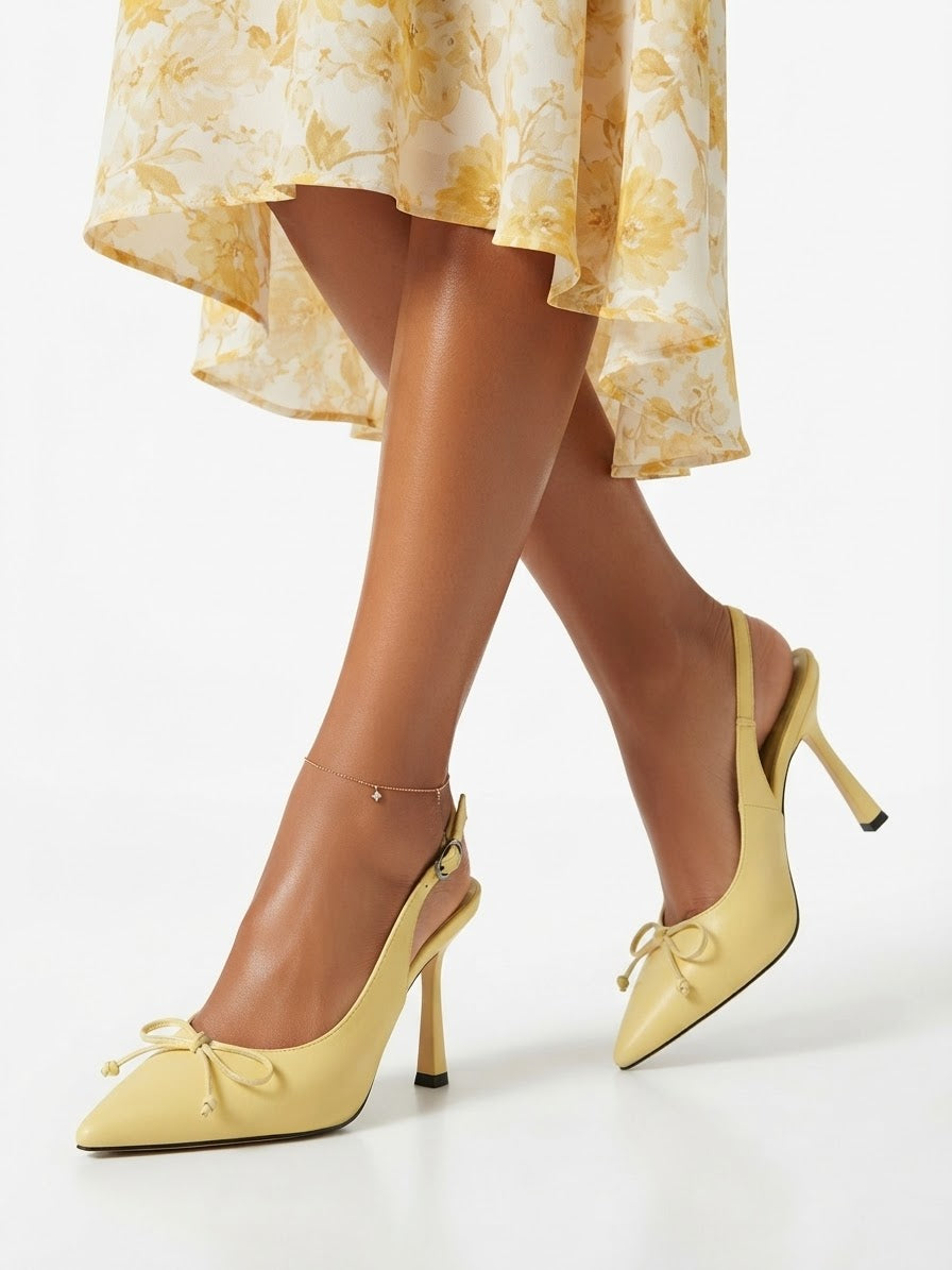 Leather heels
