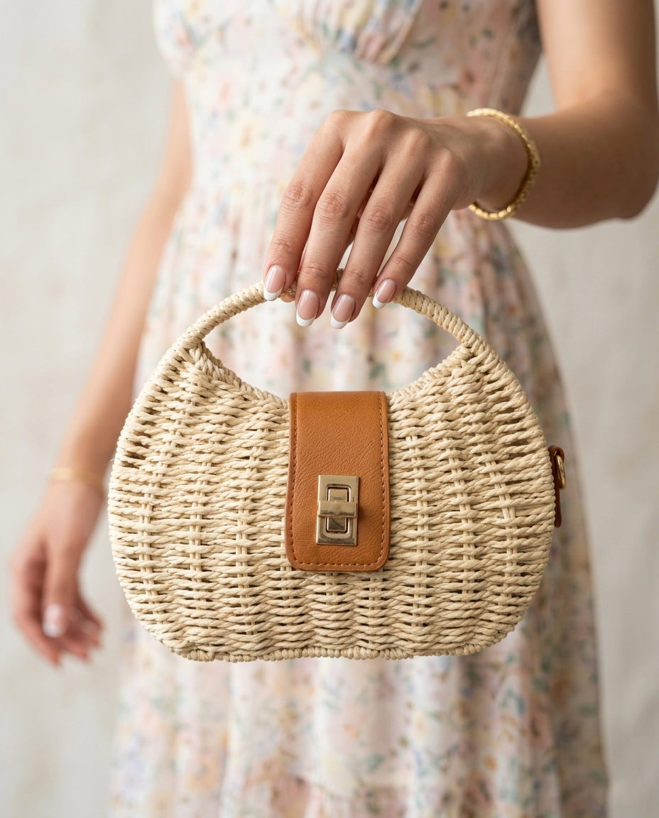 Straw bag