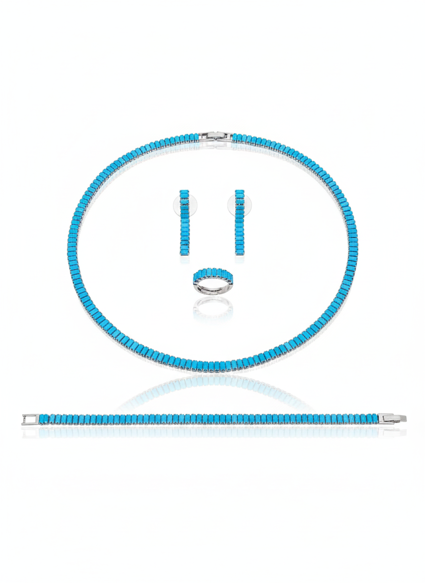 طقم تنس فيروزي