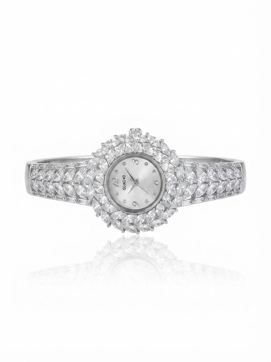 Watch studded with zircon stones