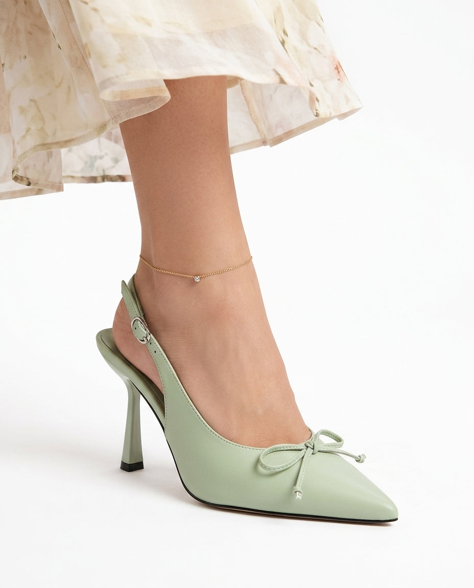 Leather heels