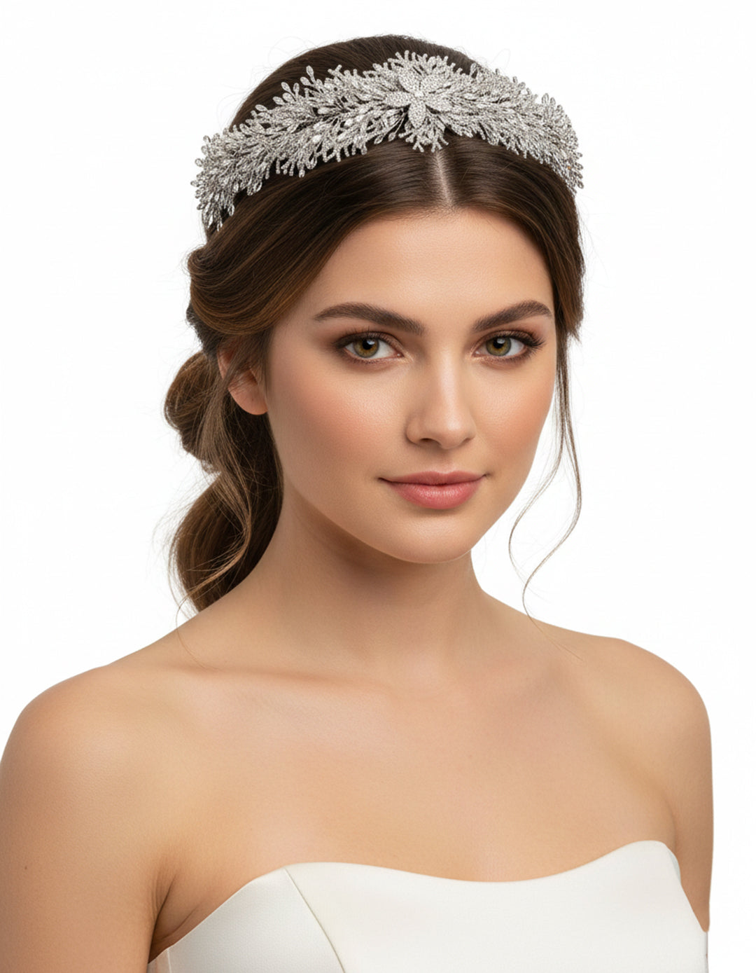 غطاء رأس من الزركون بتصميم عتيق