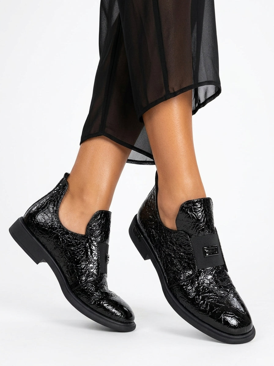 Leather combat boots