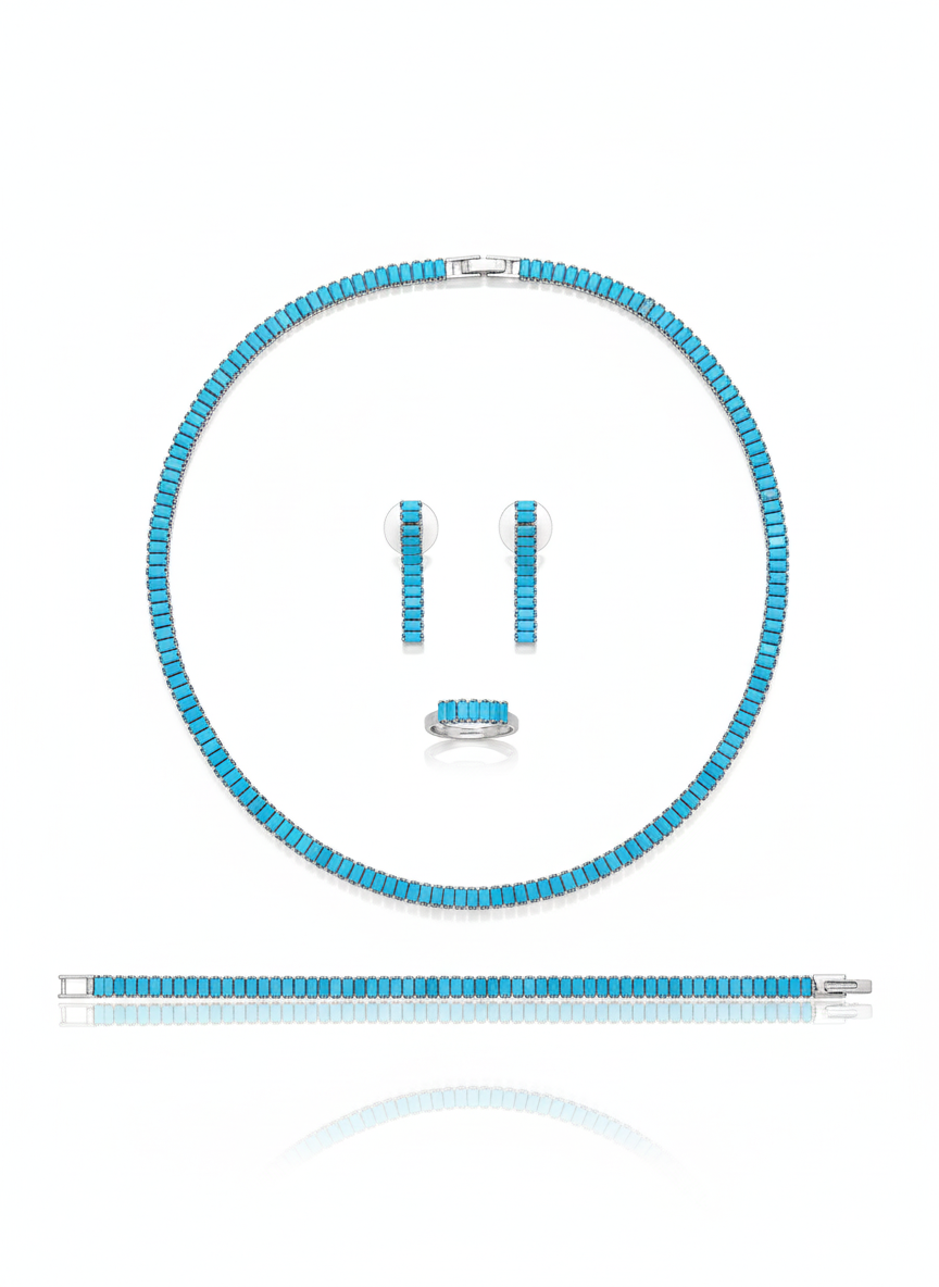 طقم تنس فيروزي