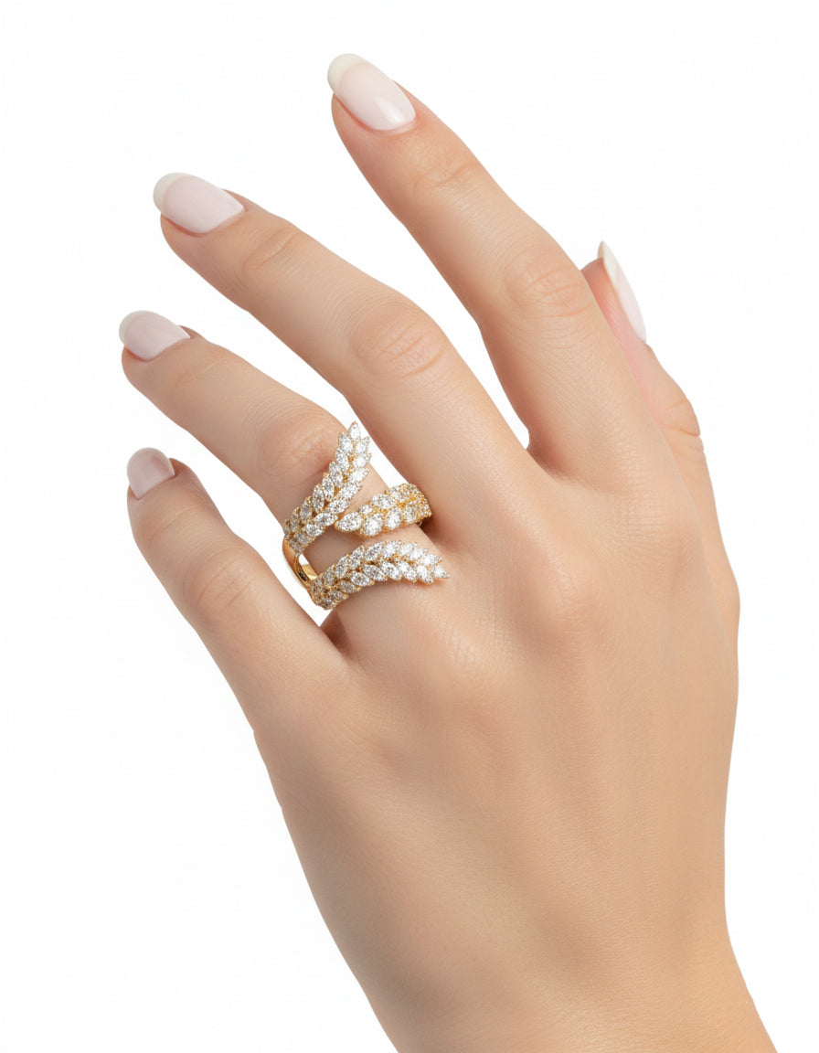 خاتم مرصع بالزركون