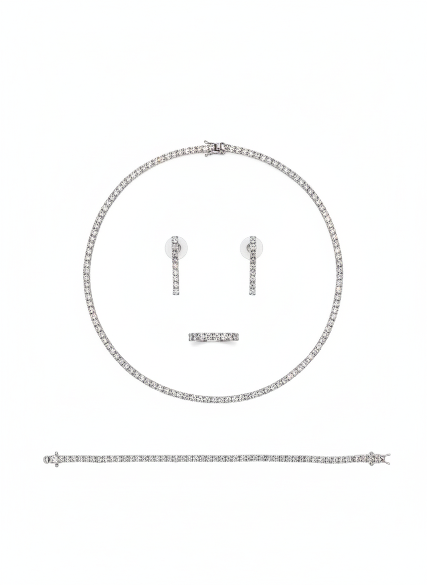 Tennis set with  zircon stones