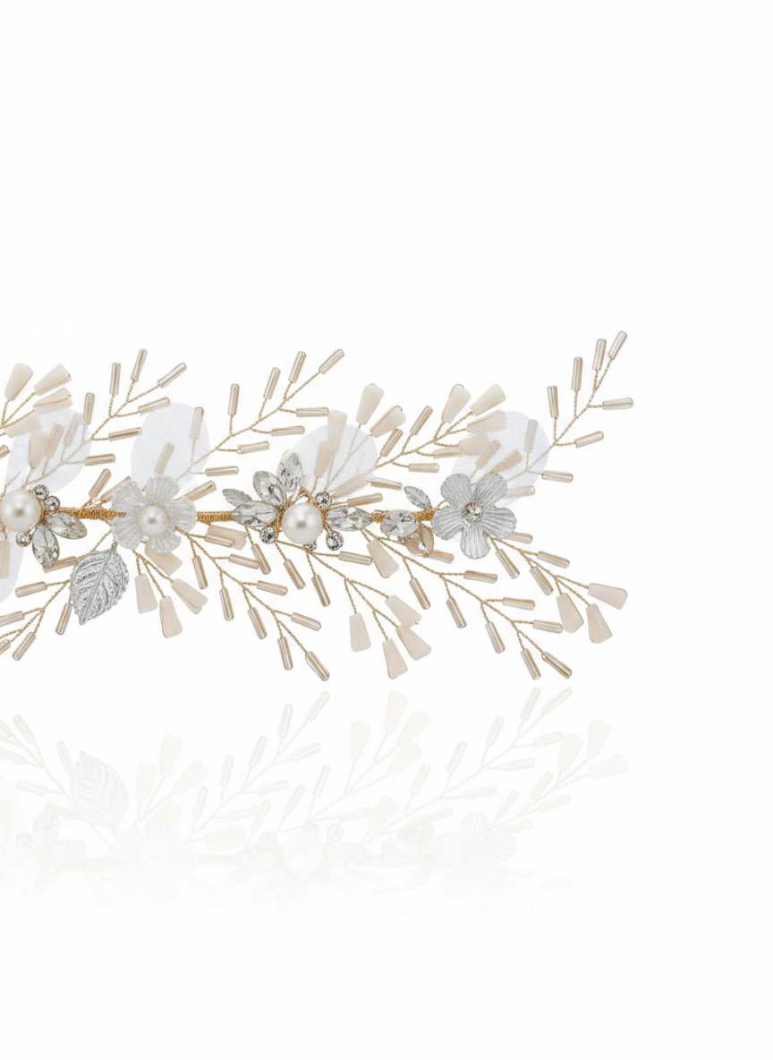 Headpiece with zircon stones