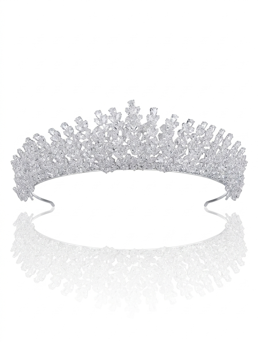 Crown studded with zircon stones