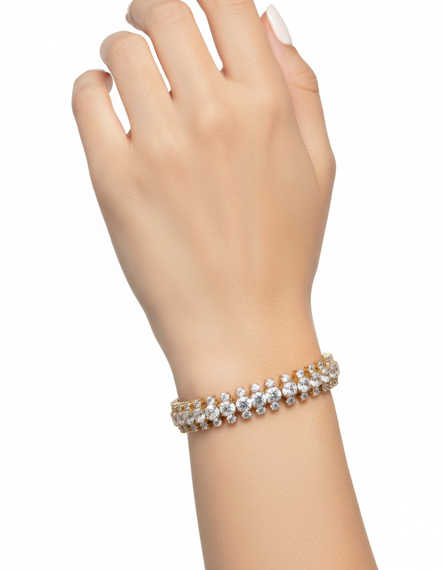 سوار مرصع بالزركون