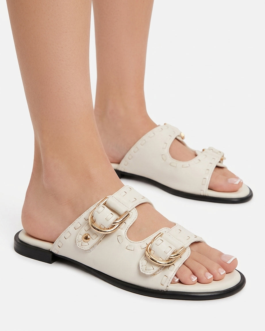 Leather slipper