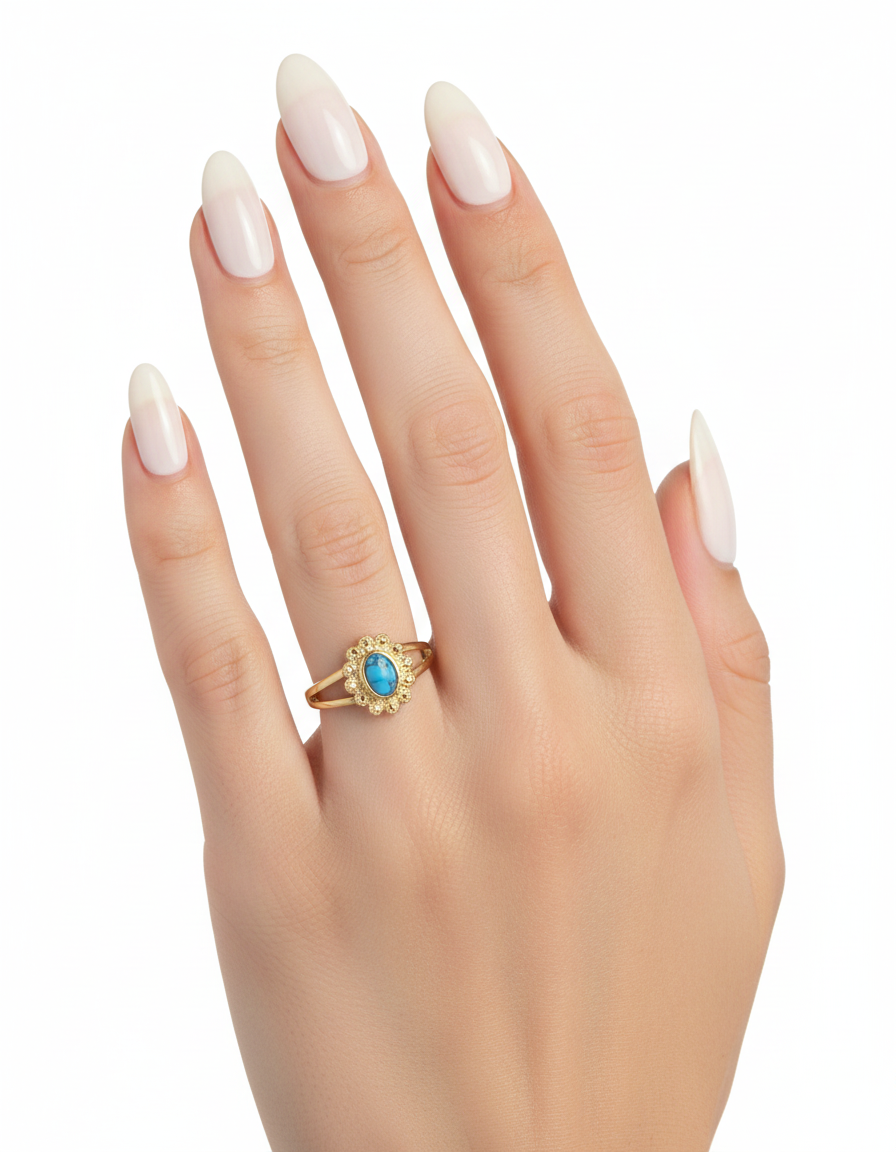 خاتم من حجر الفيروز