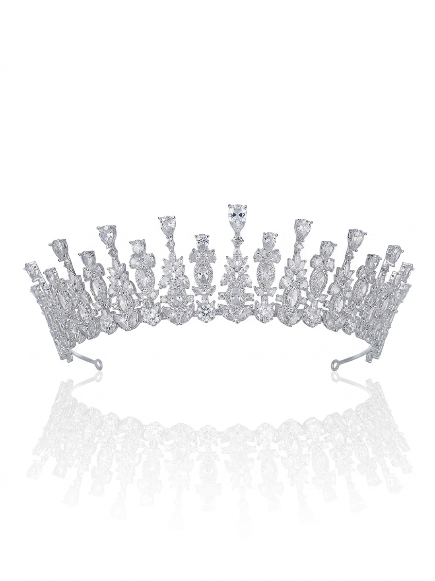 Crown studded with crystal stones