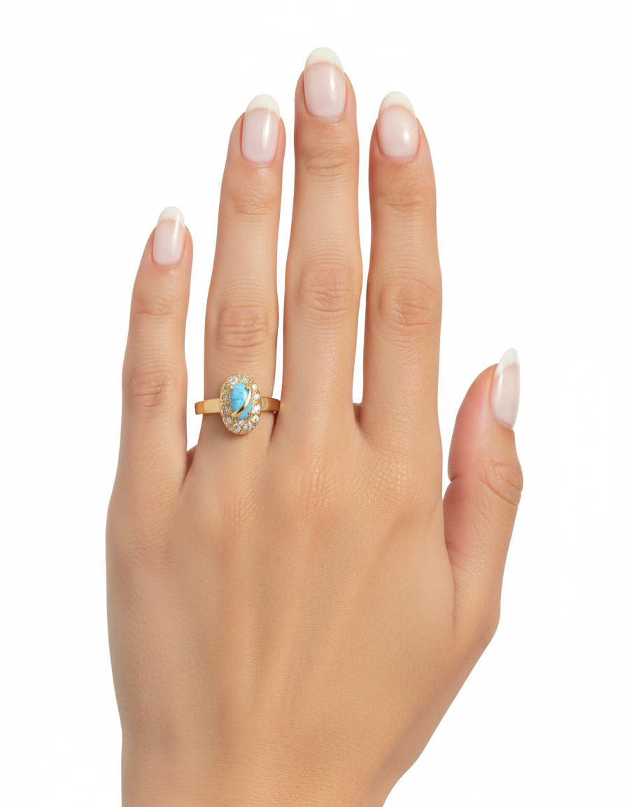 خاتم من حجر الفيروز