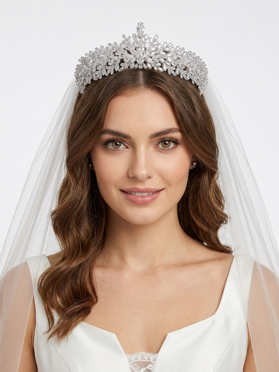 Crown studded with zircon stones