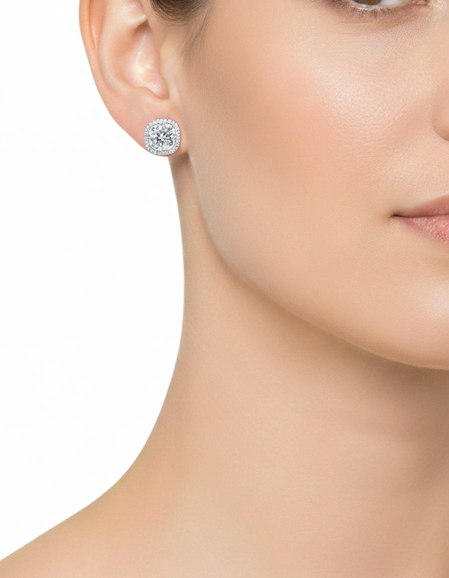 أقراط من الفضة عيار 925