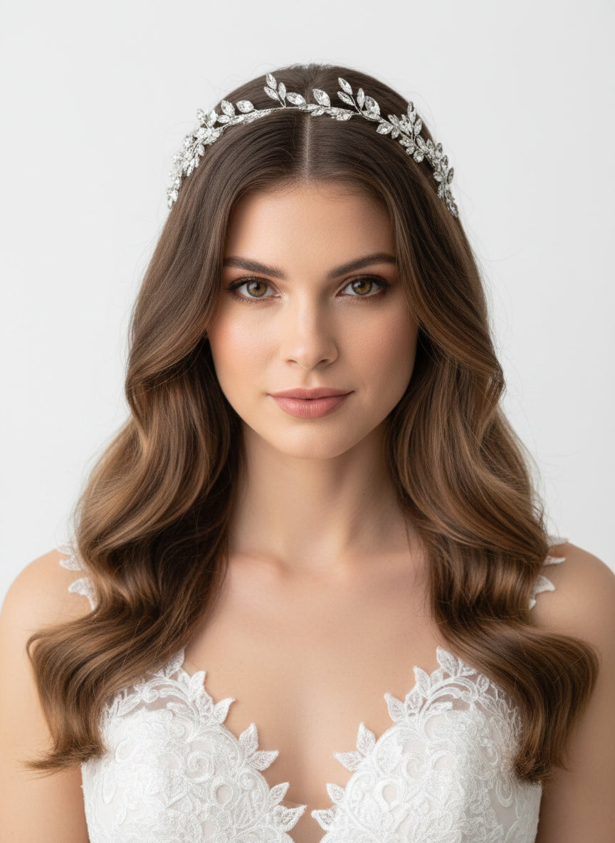 Headpiece with zircon stones