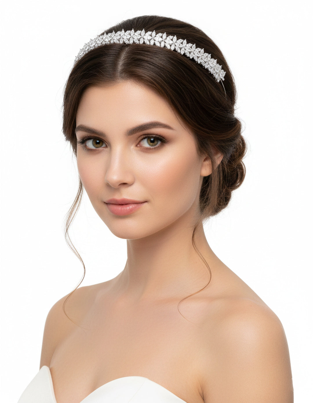 Headpiece with zircon stones