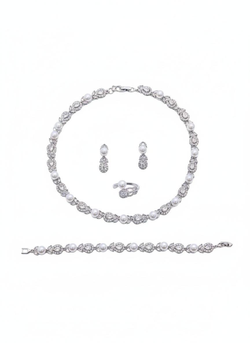 Brooch Studded with Zircon Stones