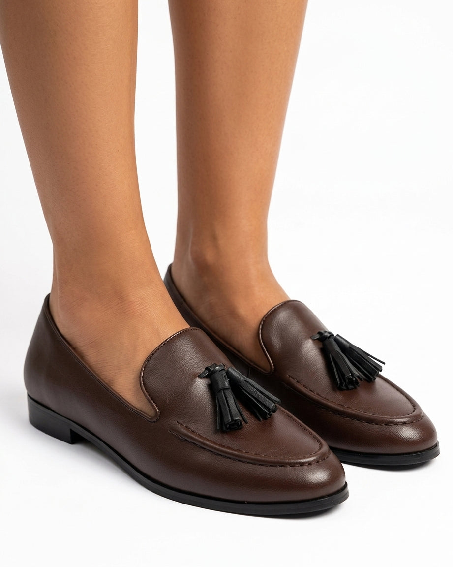 Leather boat shoes