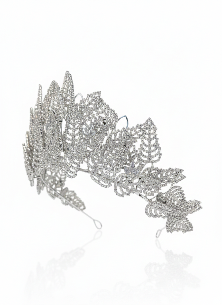 Crown studded with zircon stones