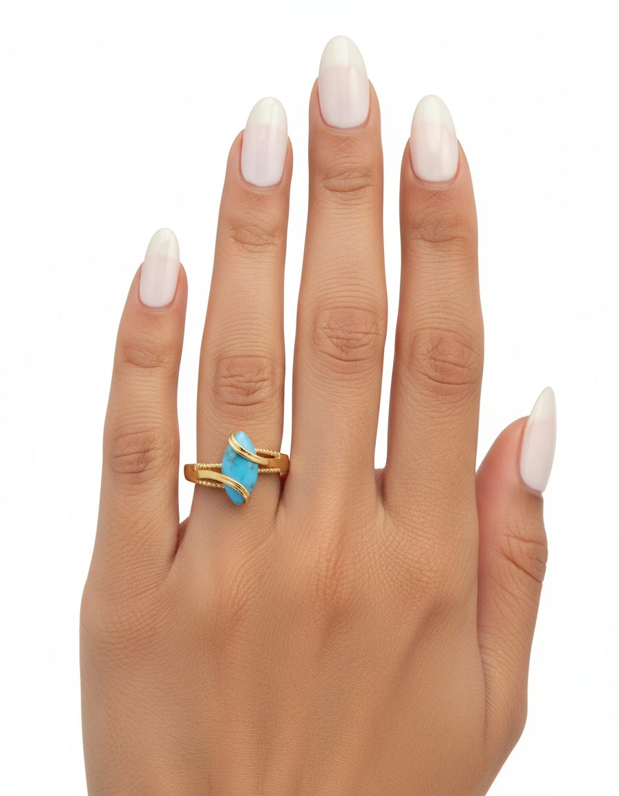 خاتم من حجر الفيروز