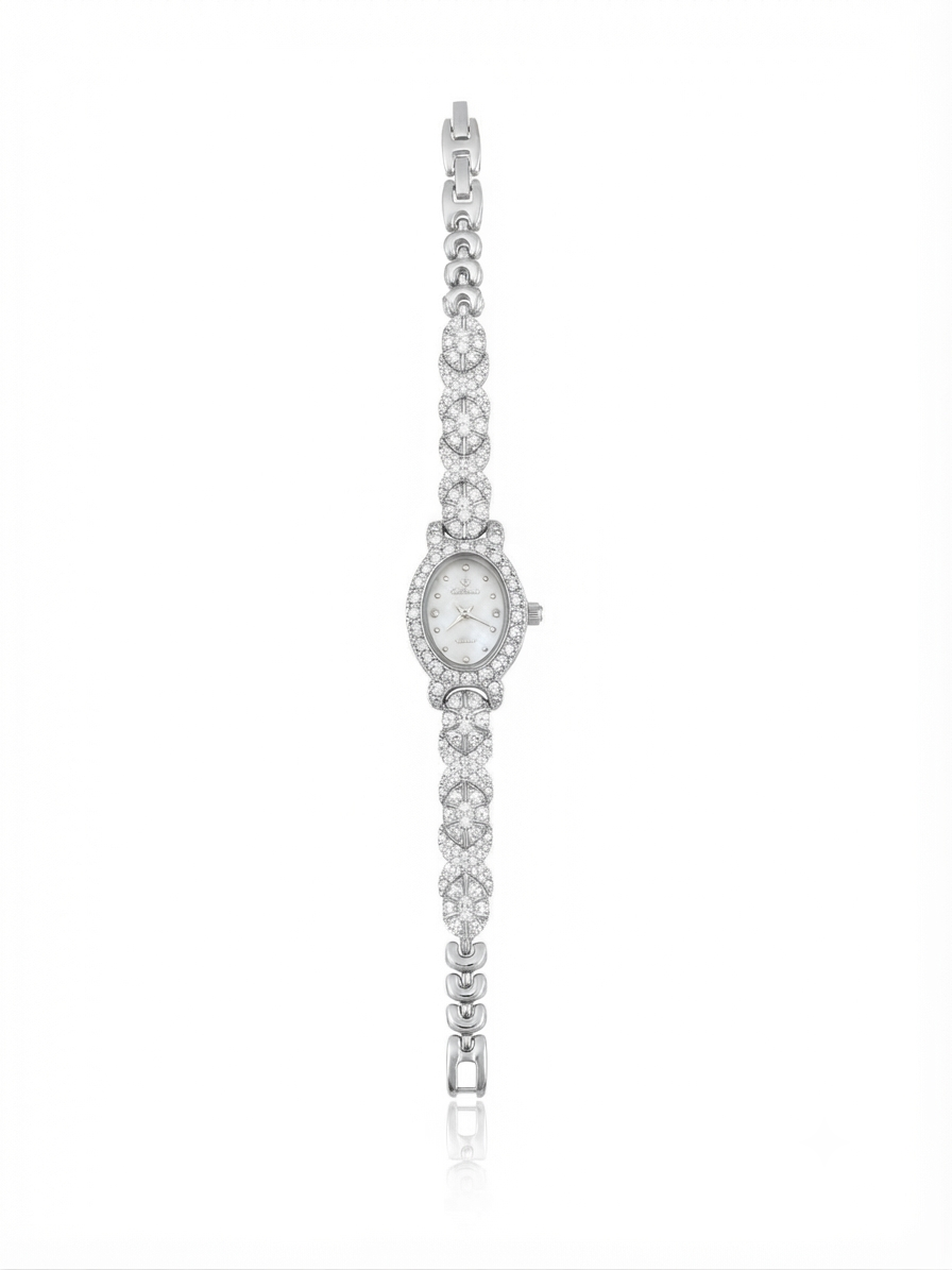 Watch studded with zircon stones