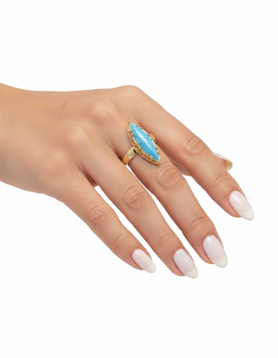 خاتم من حجر الفيروز