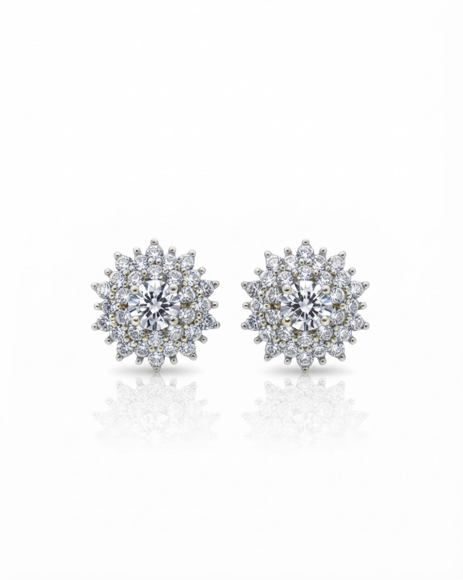 Zircon-studded earrings