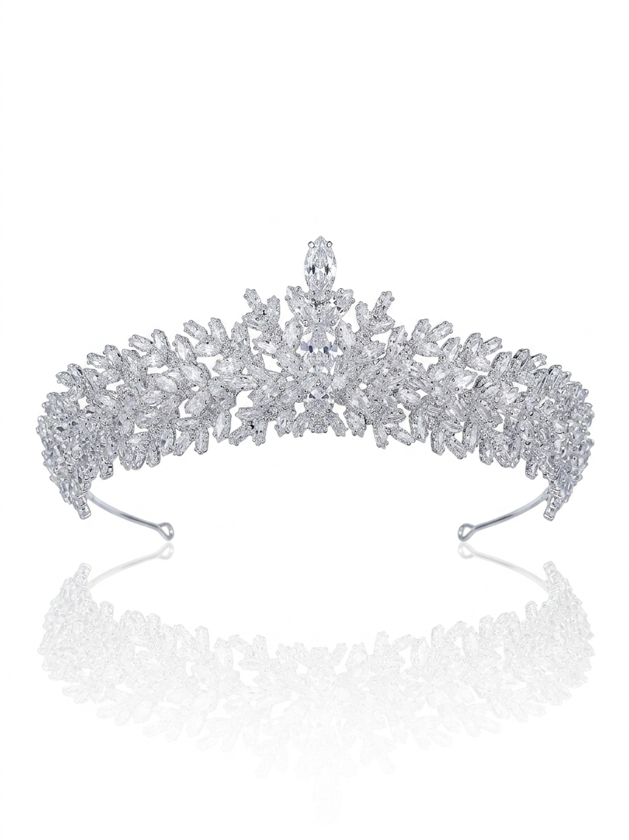 Crown studded with zircon stones