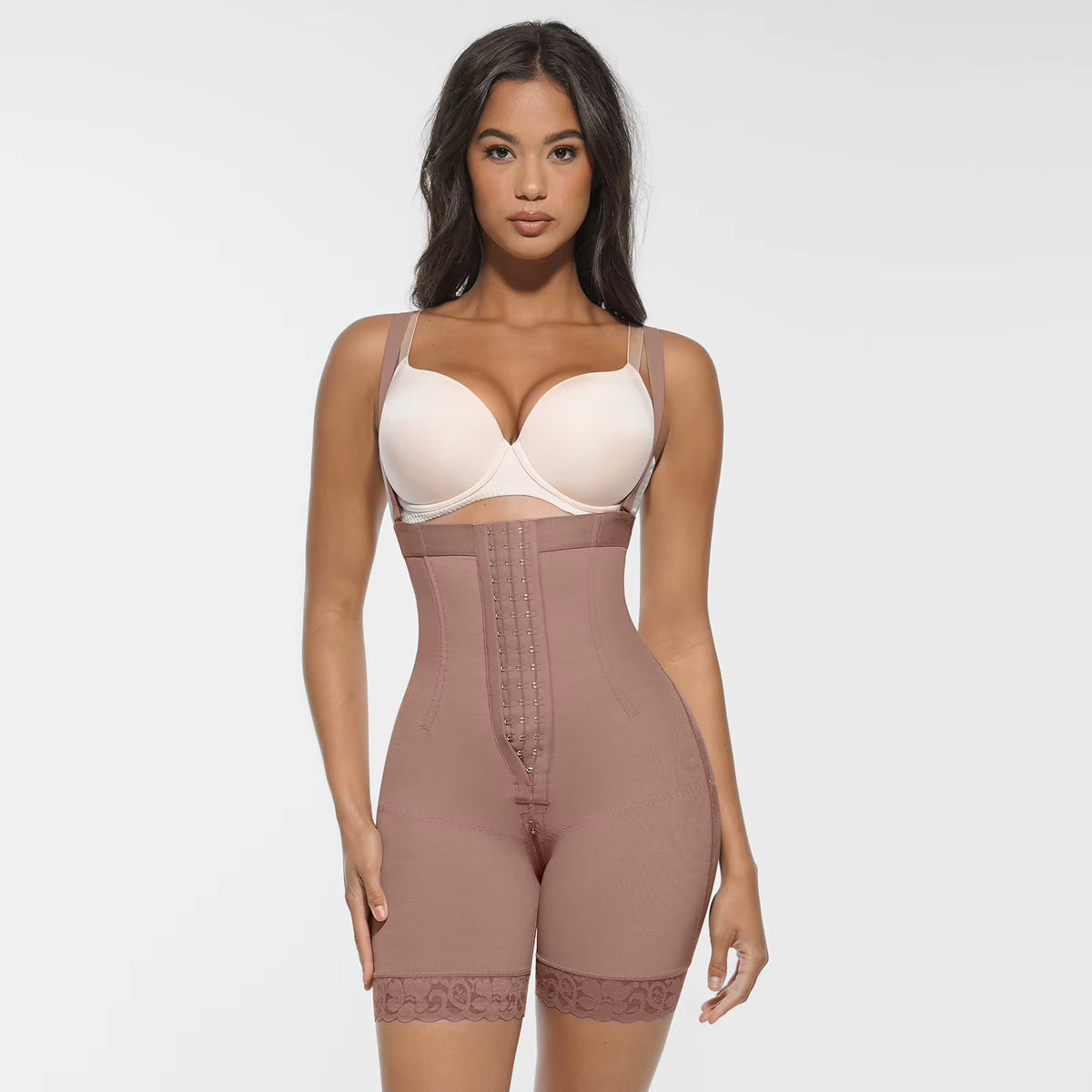 Shapewear Shorts with Shoulder Straps