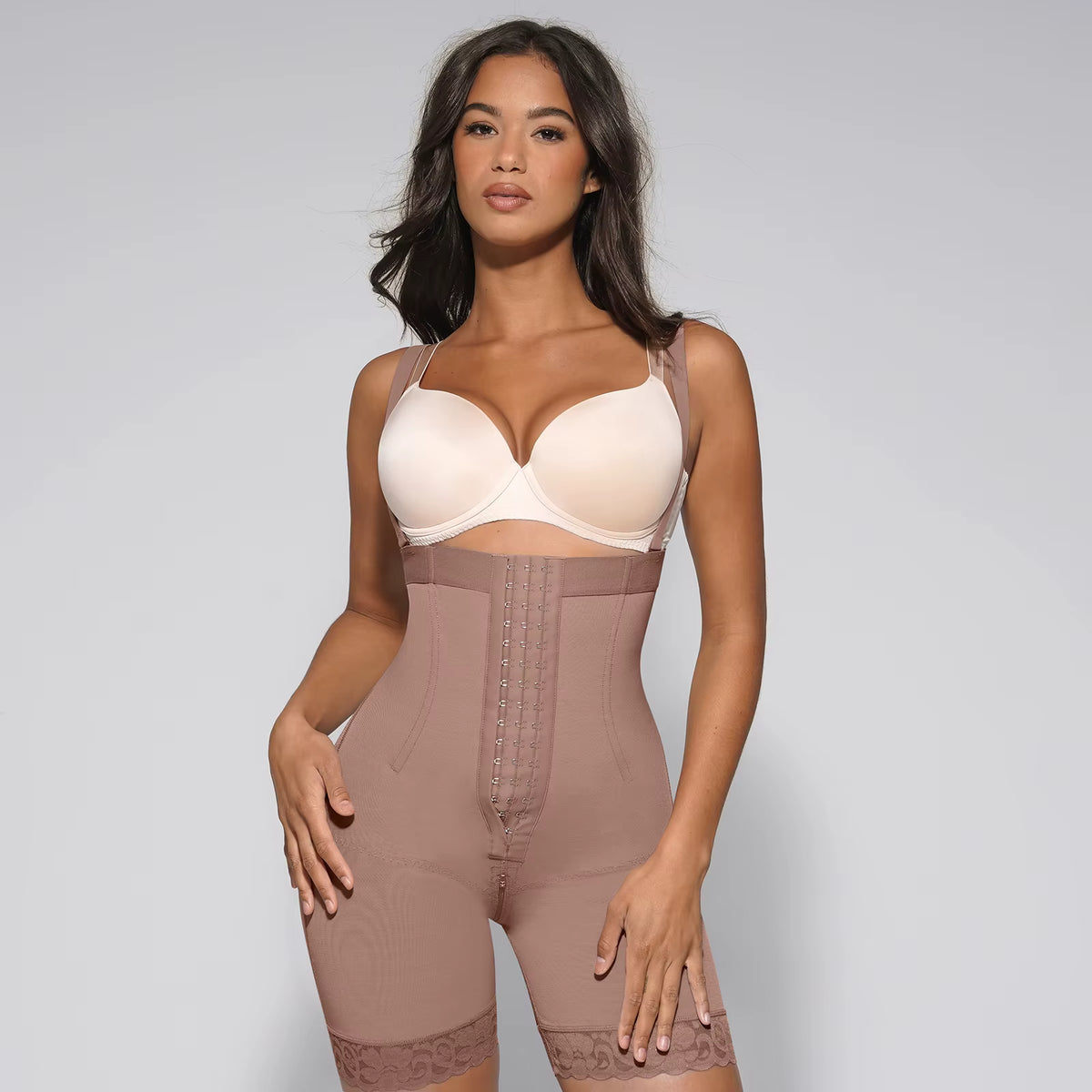 Shapewear Shorts with Shoulder Straps