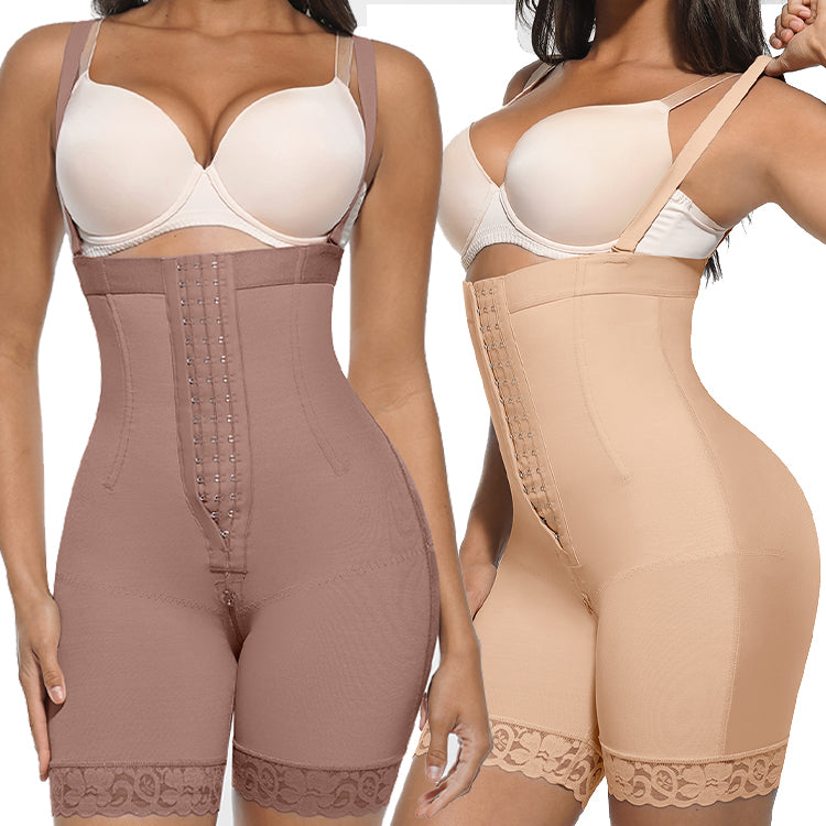 Shapewear Shorts with Shoulder Straps