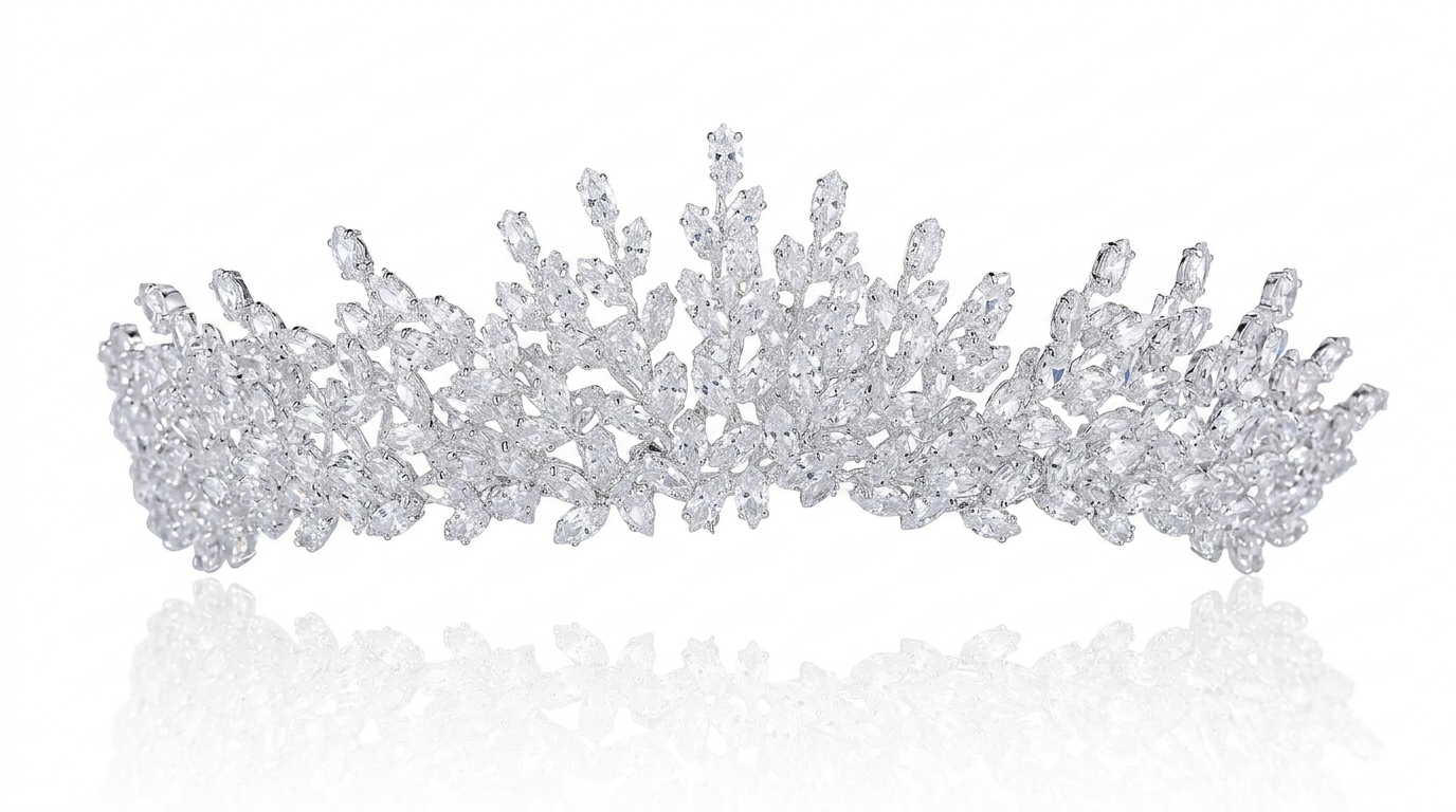 A crown adorned with zircon stones