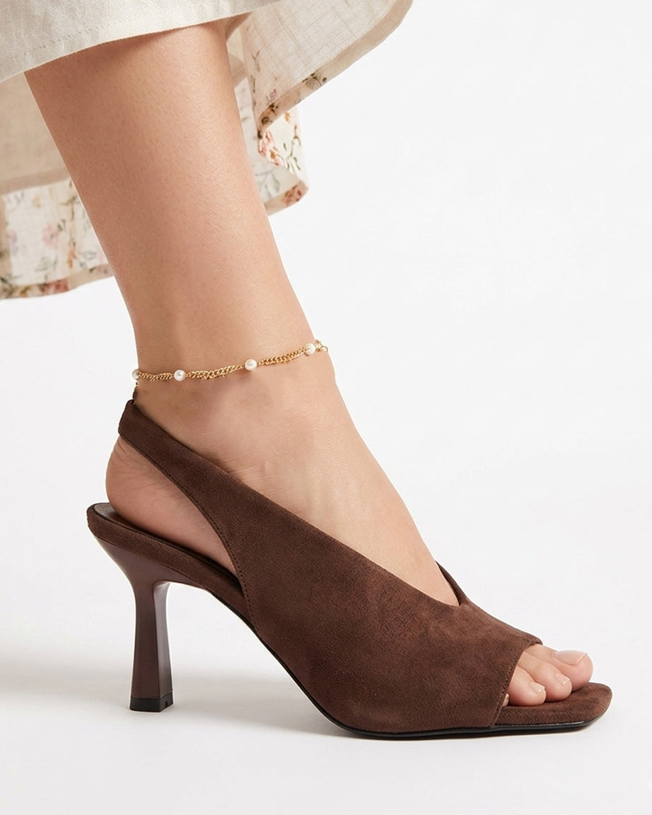 Suede sandals