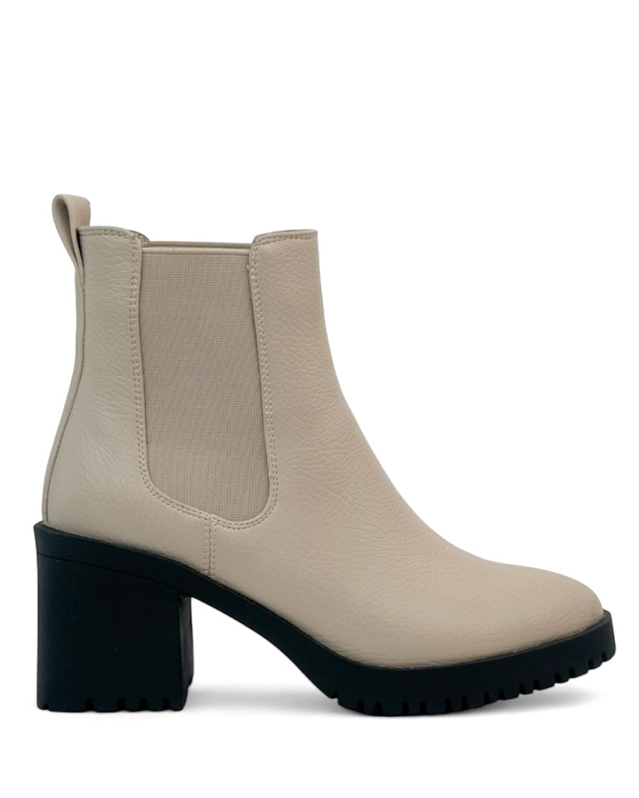 حذاء تشيلسي جلدي بنعل سميك