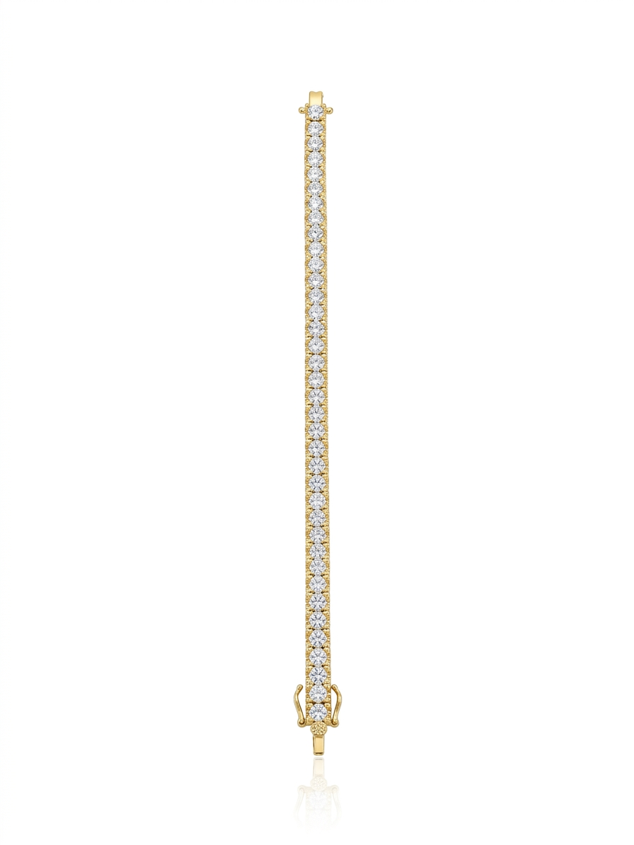 Tennis bracelet with zircon stones