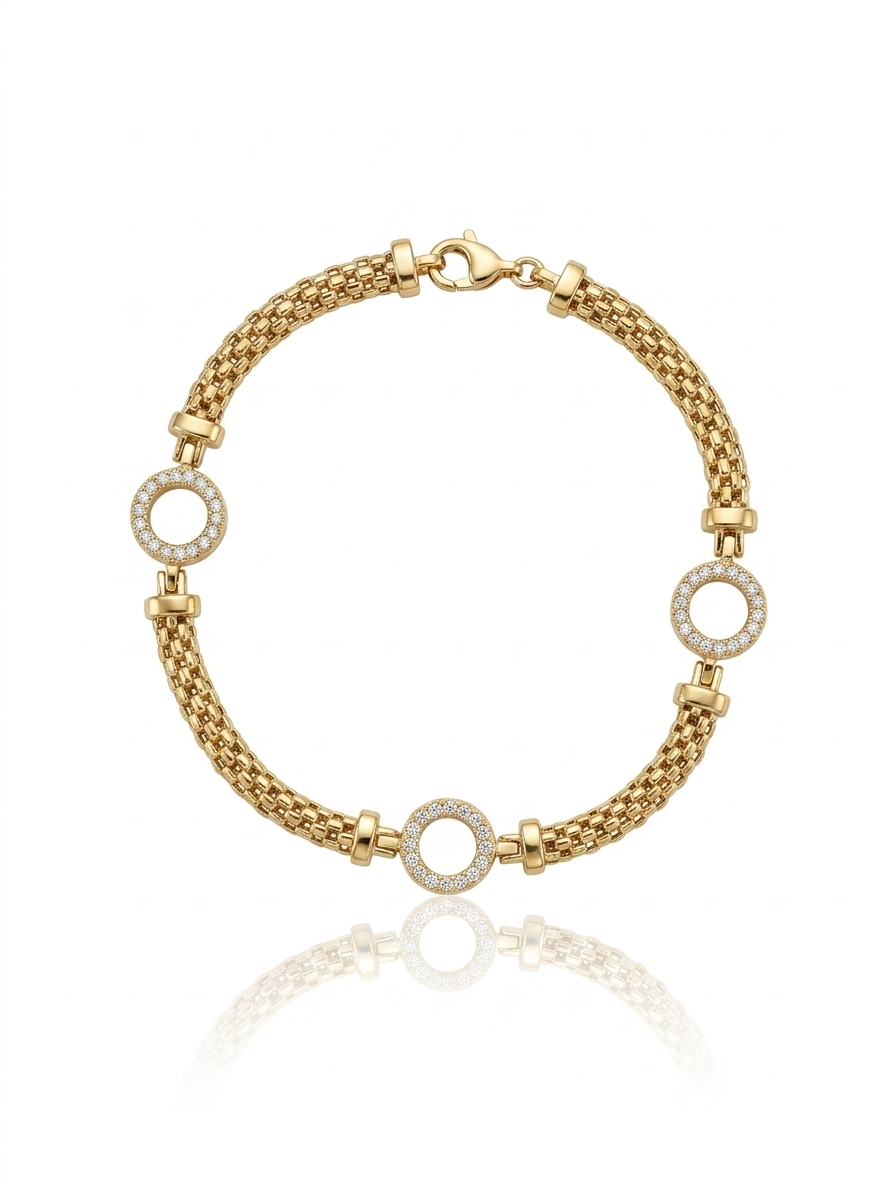 Bracelet with zircon stones