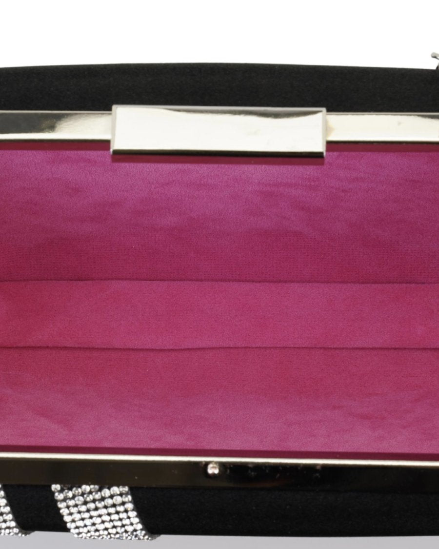 محفظة مرصعة بأحجار براقة