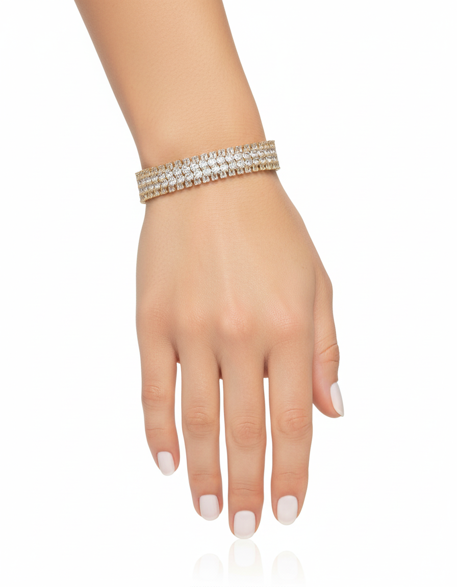 سوار مرصع بالزركون