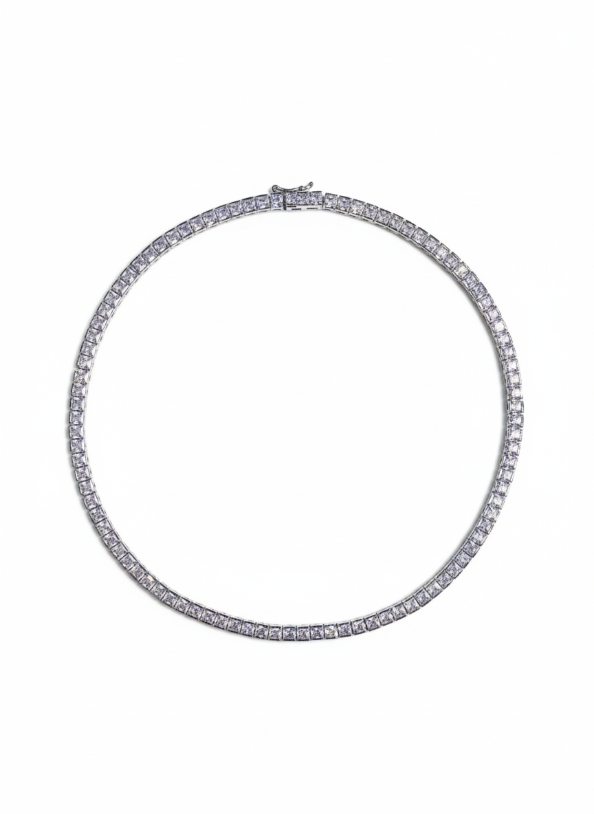 قلادة تنس من الزركون