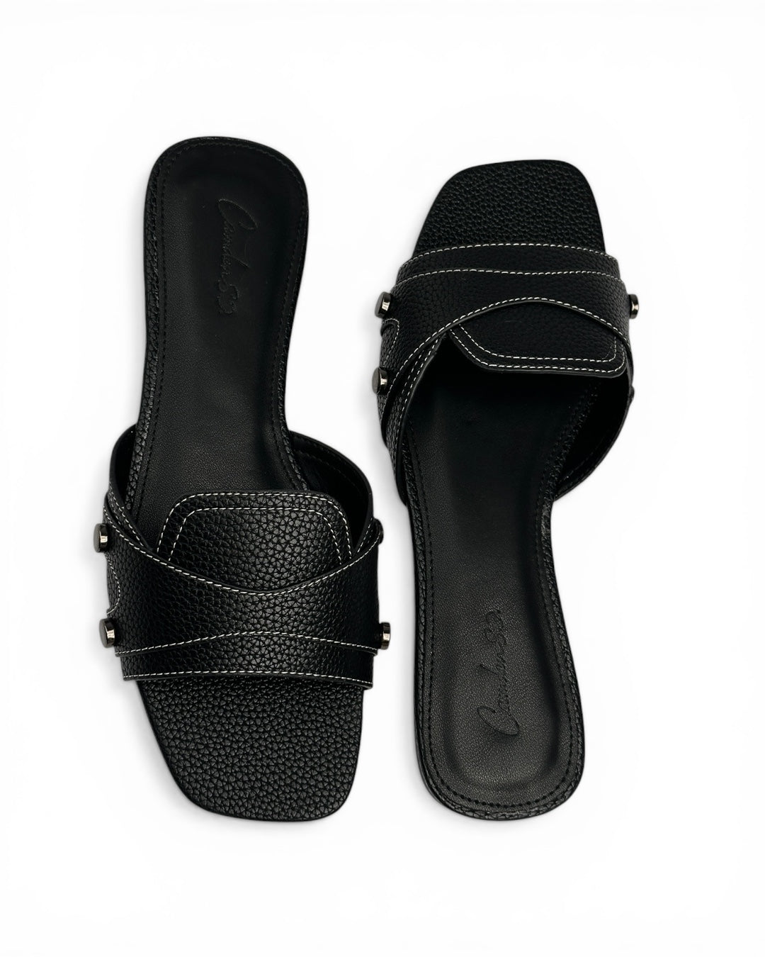 Leather slipper