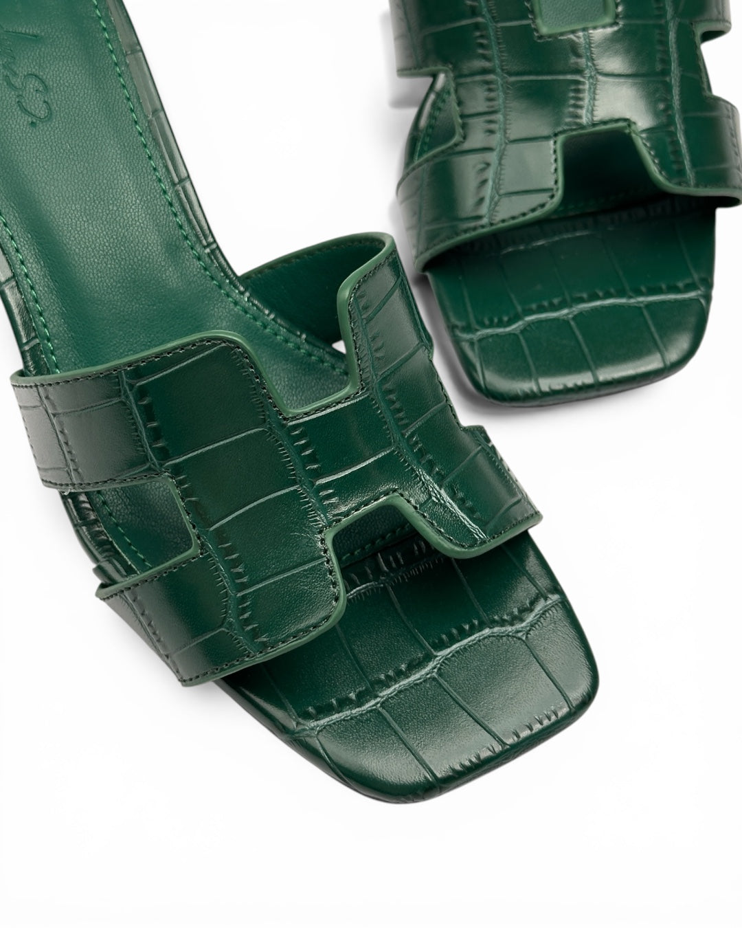 Leather slipper